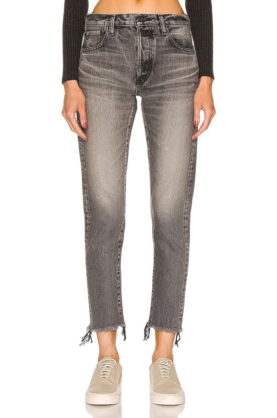 Moussy Tapered Gray Blackwood Denim Jeans Size 25
